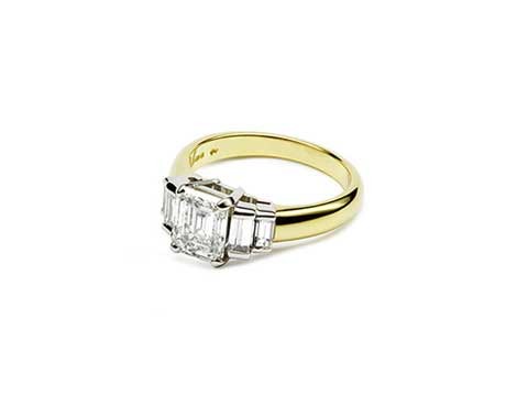 Art Deco engagement ring