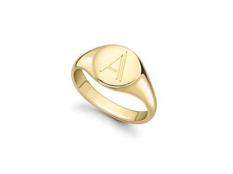 delicate signet ring