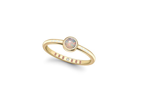 Delicate rose gold ring