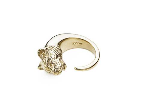 Tiger Head Ring • 'Tillie' • Emma Franklin, London