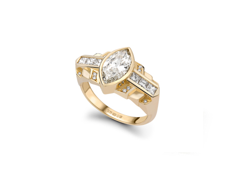 1.5ct Peridot Engagement Ring • 'Mo' • Emma Franklin Bespoke
